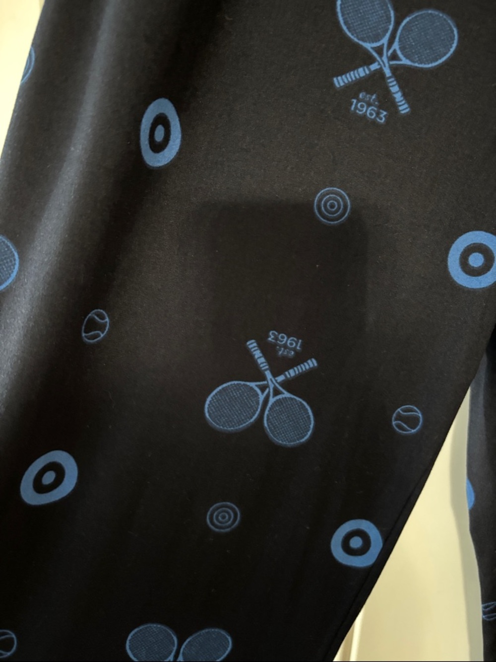 Ben Sherman Navy Blue Tennis Motif Lounge Pants - Picture 2 of 6